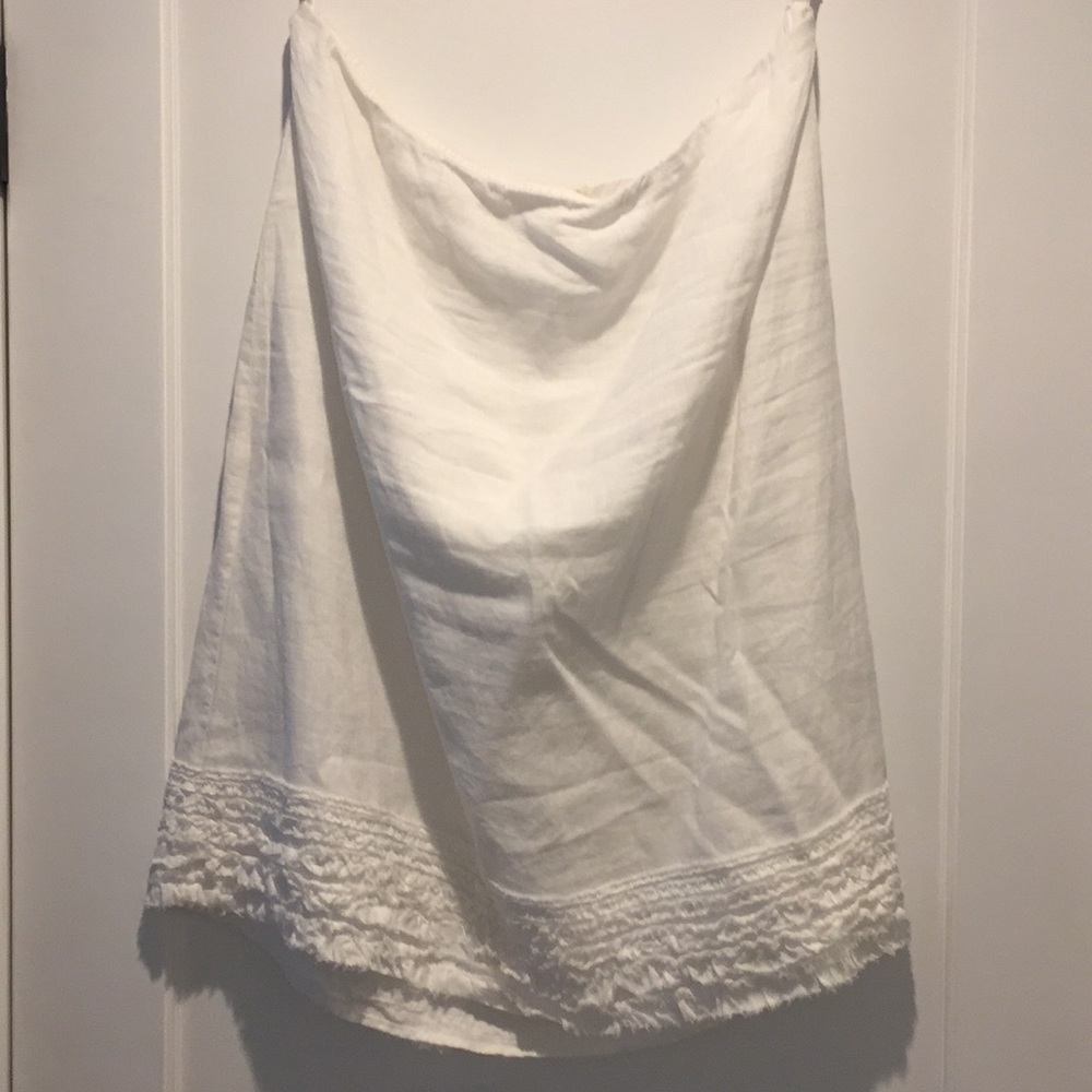 Eileen Fisher 100% linen midi skirt